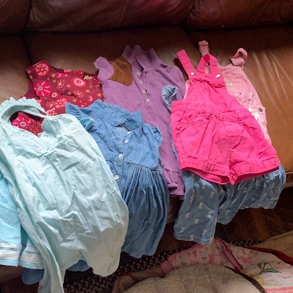 Mix of brand name used 18-24 month dresses plus